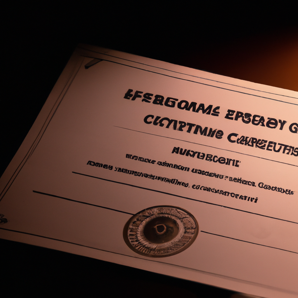 FSSAI food safety license document with official seal