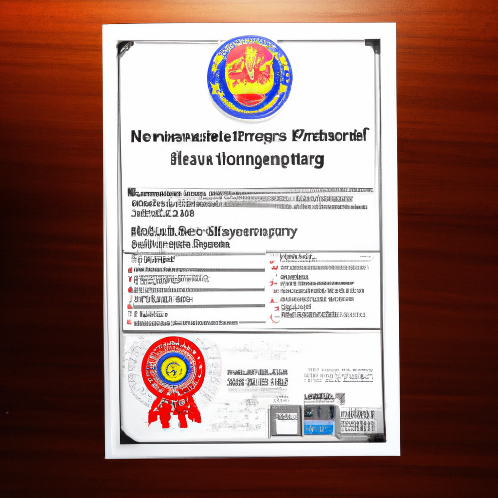 ISO 22000 certificate minimal layout