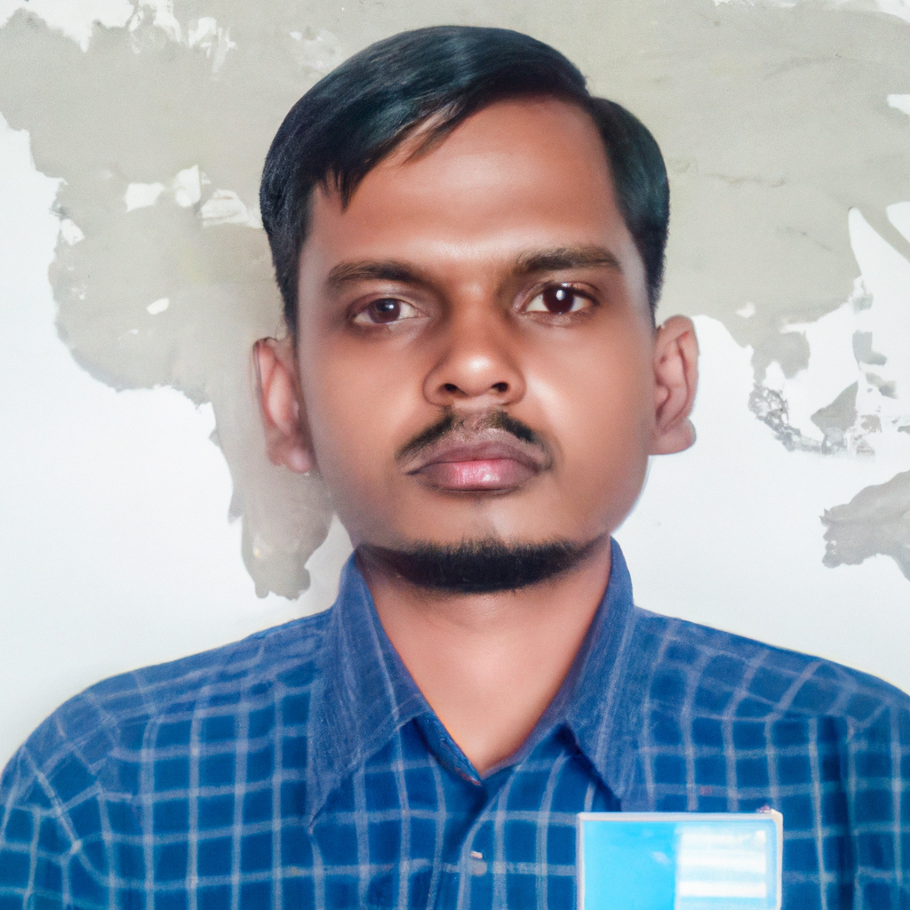 Head of Sourcing Arjun Menon, map backdrop portrait